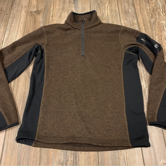 Avanlanche Brown Fleece Pullover Large Sweatshirt - Picture 2 of 7